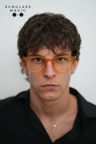 Tom Ford TF5999-K-B ECO 49 - 047 - 49 - CU LENTILE CU FILTRU PENTRU LUMINĂ ALBASTRU-VIOLET Cadru optic Maro Pătrat