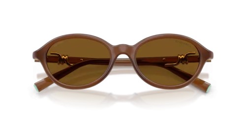 TIFFANY & CO. TF4266U - 847183 - 51 - CU LENTILE POLARIZATE Ochelari de soare Transparent miere Oval