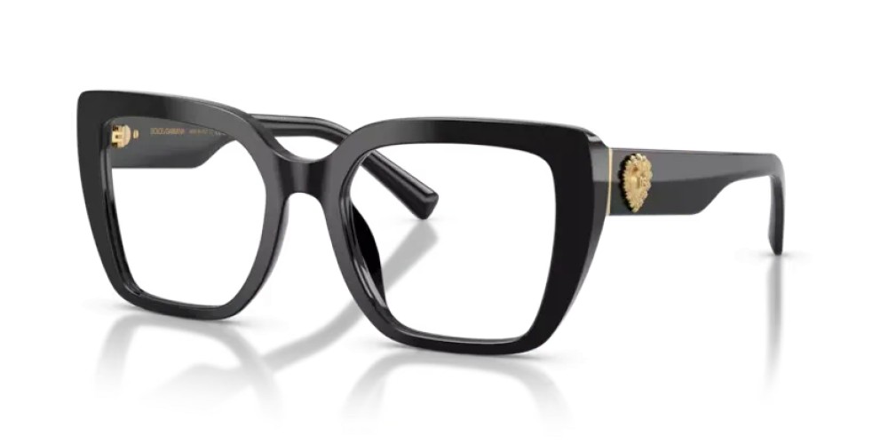 DOLCE & GABBANA DG3441 - 501 - 53 Cadru optic Negru Pătrat