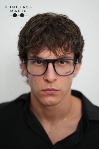 Persol PO3359V - 1197 - 53 Cadru optic Transparent, albastru denim Pătrat
