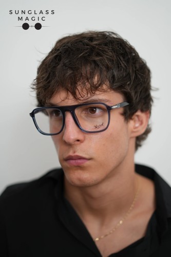 Persol PO3359V - 1197 - 53 Cadru optic Transparent, albastru denim Pătrat
