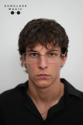 Gucci GG1586O - 004 - 59 Cadru optic Aur, Negru Pătrat