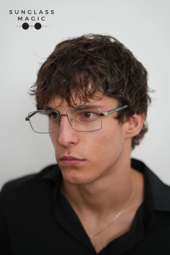 Gucci GG1586O - 003 - 56 Cadru optic Argint, Verde Pătrat