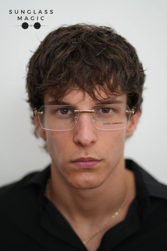 DOLCE & GABBANA DG1361 - ​02 - ​60 Cadru optic Aur, Havanna Pătrat