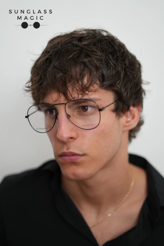 Givenchy GV0117 - 807 - 55 Cadru optic Negru-Havana Pilot (aviator)