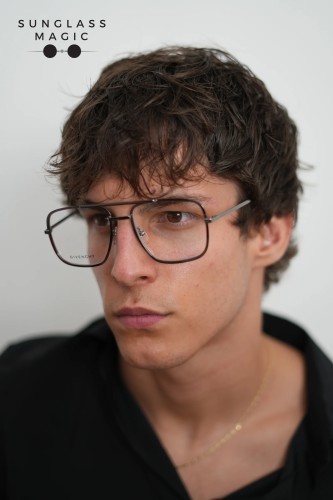 Givenchy GV0098 - KJ1 - 56 Cadru optic Argint, Havana Pilot (aviator)