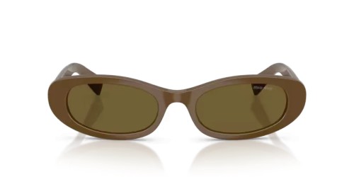 MIU MIU MU C02S - 23R09Z - 54 Ochelari de soare Verde militar Oval