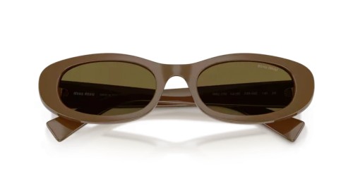 MIU MIU MU C02S - 23R09Z - 54 Ochelari de soare Verde militar Oval