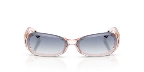 MIU MIU MU C07SU - 28S41G - 62 Ochelari de soare Semitransparent roz Dreptunghi