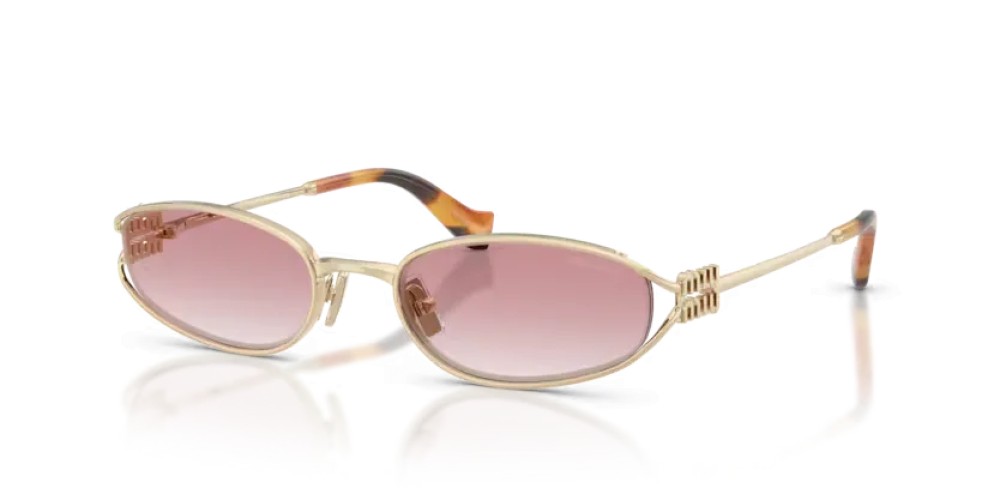 MIU MIU MU C51S - ZVN70O - 54 Ochelari de soare Aur deschis Neregulat