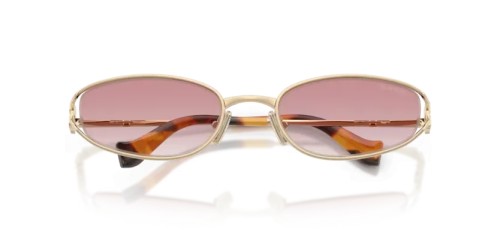 MIU MIU MU C51S - ZVN70O - 54 Ochelari de soare Aur deschis Neregulat