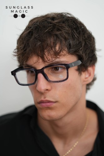 Moncler ML5004 - 092 - 52 Cadru optic Albastru, Cu model Pătrat