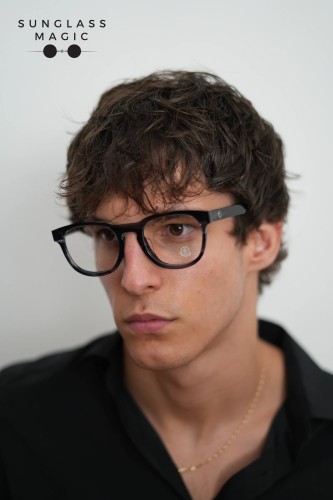 Moncler ML5052-F - 092 - 52 Cadru optic Albastru, Cu model Pernă (rotunjită)