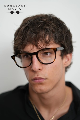 Moncler ML5052 - 051 - 52 Cadru optic Havanna Pernă (rotunjită)