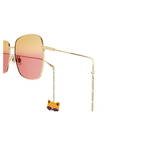 Gucci GG1031S WITH CHAIN - 005 - 59 Ochelari de soare Aur Pătrat