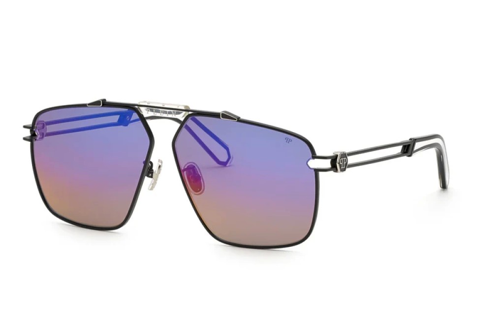 Philipp Plein - Ochelari de soare - SPP049 SILVER PLEIN SEVENTIES - 0541 - 63