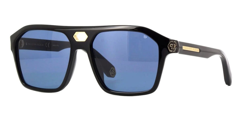 Philipp Plein - Ochelari de soare - SPP072 BRAVE SHADES - 0700 - 57