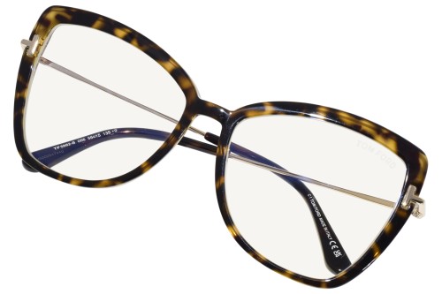 Tom Ford - Cadru optic - TF5882-B - 056 - 55 - CU LENTILE CU FILTRU PENTRU LUMINĂ ALBASTRU-VIOLET