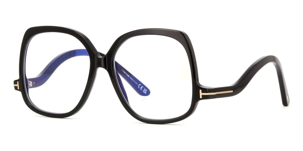 Tom Ford - Cadru optic - TF5968-B ECO - 001 - 54 - CU LENTILE CU FILTRU PENTRU LUMINĂ ALBASTRU-VIOLET