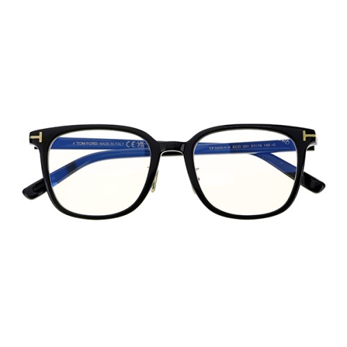 Tom Ford - Cadru optic - TF5998-K-B ECO - 001 - 51 - CU LENTILE CU FILTRU PENTRU LUMINĂ ALBASTRU-VIOLET