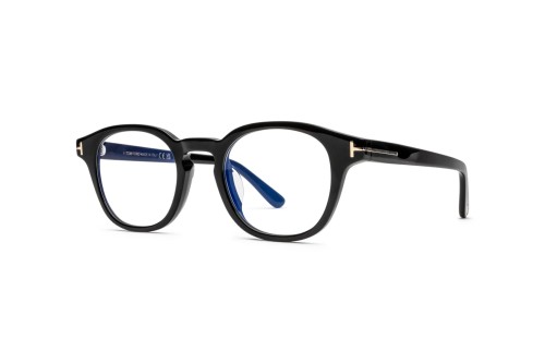 Tom Ford TF6000-K-B ECO - 001 - 49 Cadru optic Negru Pernă (rotunjită)