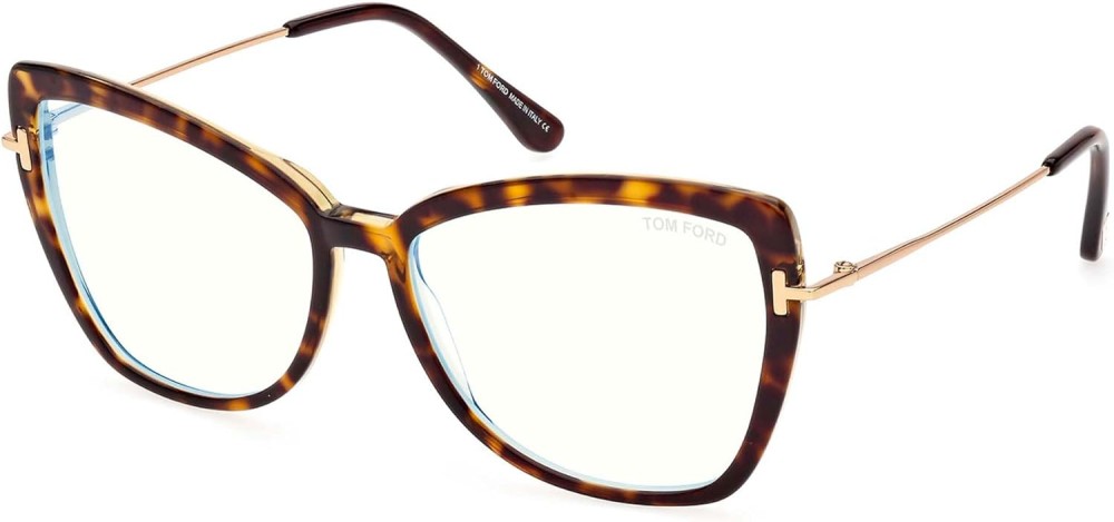 Tom Ford - Cadru optic - TF5882-B - 056 - 55 - CU LENTILE CU FILTRU PENTRU LUMINĂ ALBASTRU-VIOLET