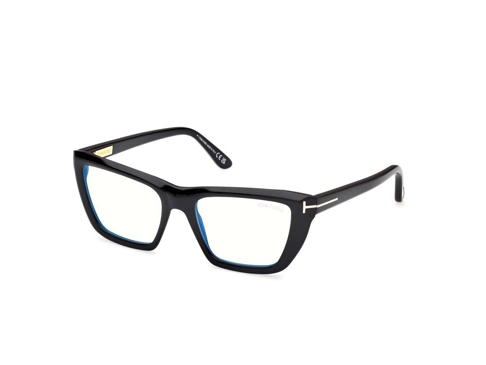 Tom Ford - Cadru optic - TF6047-B ECO - 001 - 54 - CU LENTILE CU FILTRU PENTRU LUMINĂ ALBASTRU-VIOLET