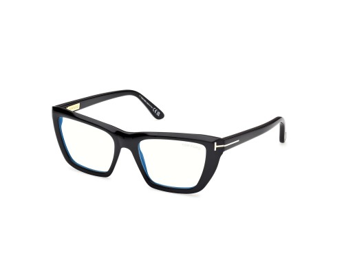 Tom Ford - Cadru optic - TF6047-B ECO - 001 - 54 - CU LENTILE CU FILTRU PENTRU LUMINĂ ALBASTRU-VIOLET